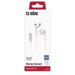 SBS HANDSFREE STEREO EARSET TYPE C CONNECTOR STUDIO MIX 65C white - Image 2