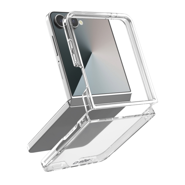 sbshybridc_6307364 SBS HYBRID CASE SAMSUNG Z FLIP 7 transparent backcover - Image 1