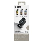 SBS LENS KIT 4 IN 1 (FISH EYE, MACRO, WILD ANGLE, FLASH) - Image 3