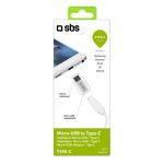SBS MICRO USB TO TYPE C ADAPTER white - Image 2