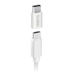 SBS MICRO USB TO TYPE C ADAPTER white