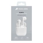 SBS MUSIC HERO WIRELESS EARPHONES TWS NUBOX white - Image 2