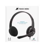 SBS MUSIC HERO WIRED HEADPHONE WITH ADJUSTABLE MIC black - Image 2
