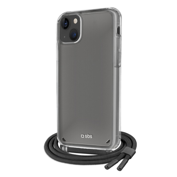 sbsnecklac_6333636 SBS NECKLACE CASE STRAP IPHONE 14 PLUS black backcover - Image 1