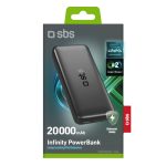 SBS POWERBANK 20000 mAh LIFEP04 BATTERY 10W black - Image 2