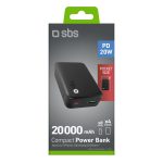 SBS POWERBANK 20000 mAh PD 20W LED black - Image 2