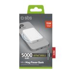SBS POWERBANK ULTA COMPACT 5000 mAh WIRELESS CHARGE white - Image 2
