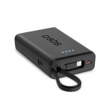 SBS POWERBANK 10000 mAh PD 20W WITH INTEGRATED CABLE TYPE C black