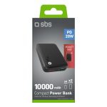 SBS POWERBANK 10000 mAh 20W LED black - Image 3