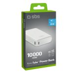 SBS POWERBANK 10000 mAh NANOTUBE 2 PORTS PD 10W white - Image 3