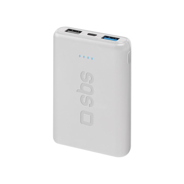 sbspowerba_6355837 SBS POWERBANK 5000 mAh white - Image 1