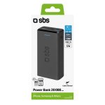 SBS POWERBANK 20000 mAh 2 PORTS 2.1A black - Image 3
