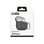 SBS SILICONE CASE AIRPODS 4 black - Image 2