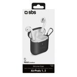 SBS SILICONE CASE AIRPODS 1/2 black - Image 3