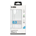 SBS 0.3 SKINNY TPU IPHONE 16 transparent backcover - Image 2