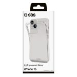 SBS 0.3 SKINNY TPU IPHONE 15 transparent backcover - Image 2