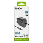 SBS TRAVEL CHARGER FIXED 2.1A + DATA CABLE MICRO USB 1m black - Image 2