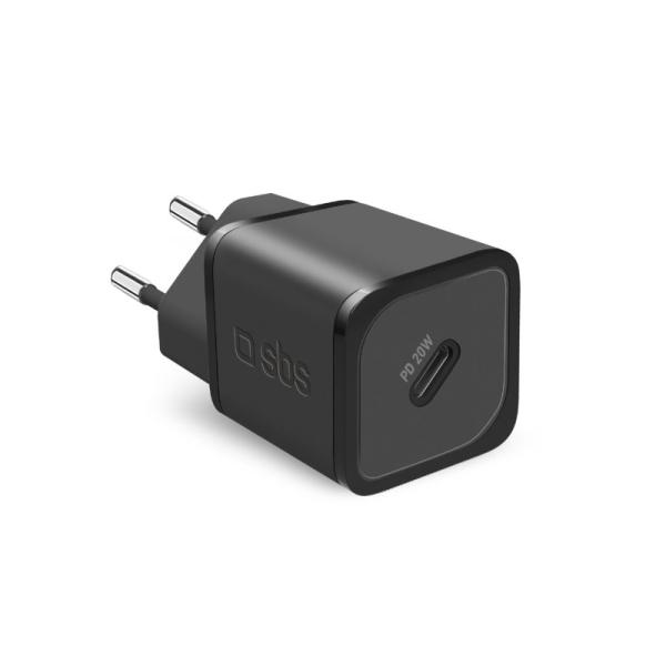 sbstravelc_6304653 SBS TRAVEL CHARGER PD 20W GaN black - Image 1