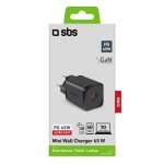 SBS TRAVEL CHARGER PD 45W GaN black - Image 2