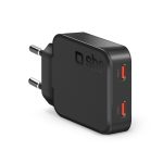 SBS TRAVEL CHARGER 65W 2X TYPE C PORTS black
