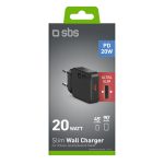SBS TRAVEL CHARGER PD 20W GaN SLIM black - Image 3