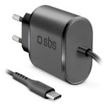 SBS TRAVEL CHARGER FIXED TYPE C 3A black - Image 3