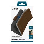 SBS UNIVERSAL BOOK WALLET 158X78mm brown - Image 3