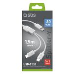 SBS USB Type-C SPLITTER DATA CABLE WITH DUAL USB-C output 60W white - Image 2