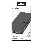 SBS WALLET STAND BOOK IPHONE 15 PLUS / 14 PLUS black - Image 4