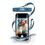 SBS WATERPROOF CASE WITH SELFIE GRIP UNIVERSAL SIZE UP TO 6.8' blue