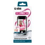 SBS WATERPROOF CASE WITH SELFIE GRIP UNIVERSAL SIZE UP TO 6.8' pink - Image 5