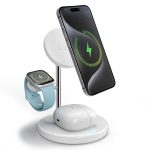 SBS WIRELESS CHARGER MFI QI2 3 IN 1 STATION 15W white