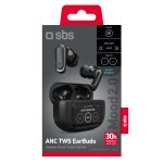 SBS WIRELESS EARPHONES TWS WITH LCD ANC/ENC black - Image 2