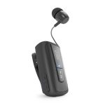 SBS WIRELESS EARPHONE RETRACTABLE ROLLER CLIP black
