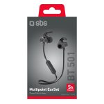SBS WIRELESS NECKBAND BT501 EARPHONES black - Image 2