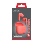 SBS WIRELESS EARPHONES TWS GO PODS red - Image 2