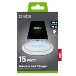 SBS WIRELESS CHARGER QI MAG 15W white - Image 2
