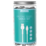 Devia cable Kintone V2 EC406 USB - Lightning 1,0 m 2,1A white set 30 pcs