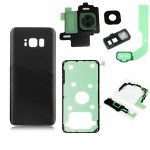 SAMSUNG G950F - Battery cover + Adhesive + Camera Lens Black High Quality OEM
