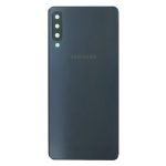 Samsung A750F - Battery cover + Adhesive + Camera Lens Black OEM