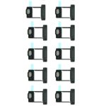 APPLE iPhone XR - Anti-dust mesh and frame for Battery Door Microphone 10pcs White Original