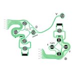 Controller Keypad Conductive Film Ribbon Flex Cable for PS4 Original