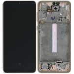 Samsung A336B Galaxy A33 5G - LCD Touch Peach Gold with Frame Original GH82-28143D Service Pack