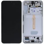 Samsung S906B Galaxy S22 Plus - LCD Touch with Frame White Original GH82-27501B Service Pack