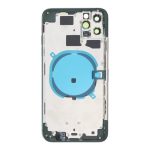 Apple iPhone 11 Pro Max - Back battery door cover middle frame housing with small parts Green OEM with Logo