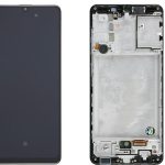 Samsung A315 Galaxy A31 - LCD Touch Black with Frame Original GH82-22905A/22761A/24455A/24406A Service Pack