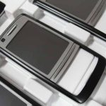 NOKIA 6280 - Front cover Black / Silver Original