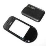 NOKIA 7373 - Front cover Black Chrome Original