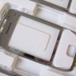 NOKIA E66 - Front cover White Steel Original