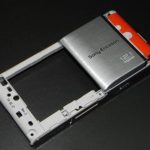SONY-ERICSSON U1i Satio - Middle-back cover silver Original